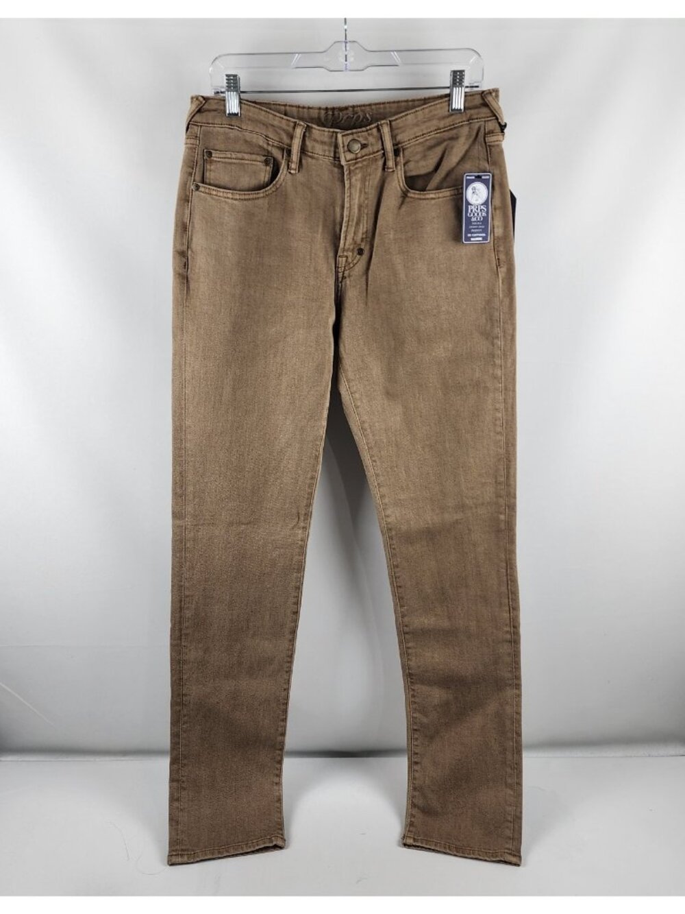 PRPS Le Sabre Jeans Men 32x34 Brown Slim Straight Fit Japanese Denim NWT
